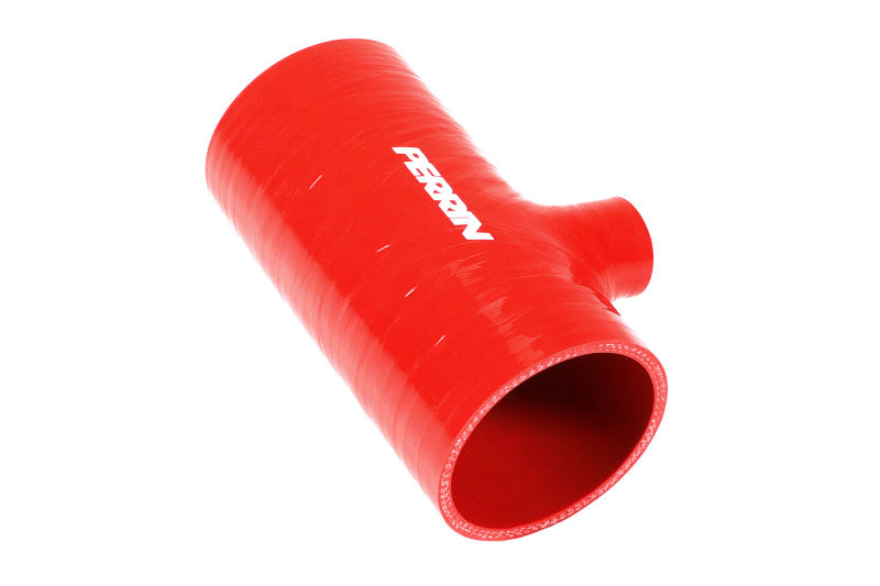 PERRIN 22-24 Subaru WRX / 20-25 LGT & OBXT Turbo Inlet Hose w/Turbo Adapter Flange (Short) - Red