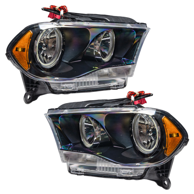 Oracle 11-13 Dodge Durango SMD HL Halogen - Black - ColorSHIFT w/ Simple Controller
