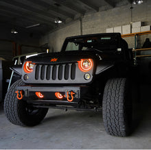 Load image into Gallery viewer, Oracle 7in High Powered LED Headlights - Black Bezel - Dynamic - Dynamic