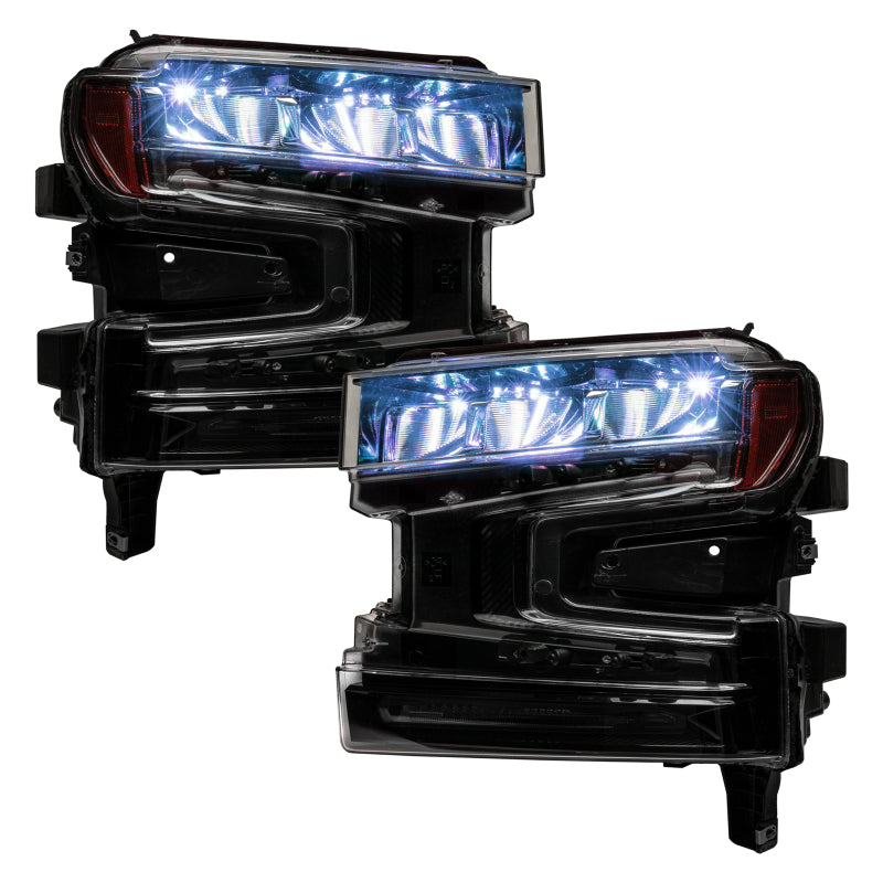 Oracle 19-21 Silverado/Sierra 1500 RGB Demon Eye Headlight Kit - w/o Controller