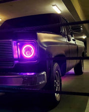 Load image into Gallery viewer, Oracle 7in High Powered LED Headlights - Black Bezel - ColorSHIFT 2.0