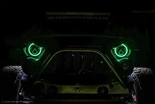 Load image into Gallery viewer, Oracle 7in High Powered LED Headlights - Black Bezel - ColorSHIFT 2.0