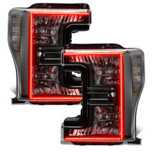 Load image into Gallery viewer, Oracle 17-19 Ford F-250 SD Dynamic Pre-Assembled Headlights - Halogen - Black Edition -