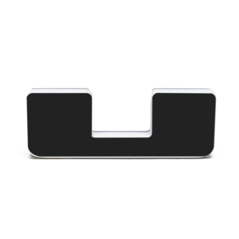 ORACLE Lighting Universal Illuminated LED Letter Badges - Matte Blk Surface Finish - U