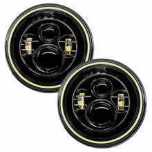 Load image into Gallery viewer, Oracle 7in High Powered LED Headlights - Black Bezel - White