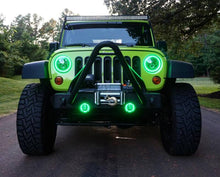 Load image into Gallery viewer, Oracle 7in High Powered LED Headlights - Black Bezel - ColorSHIFT - BC1