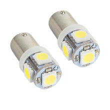 Load image into Gallery viewer, Oracle BA9S 5 LED 3 Chip Bayonet Bulbs (Pair) - White