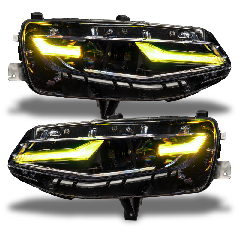 Oracle 19-21 Chevy Camaro LS/LT RGB+A Headlight DRL  Kit - ColorSHIFT w/ RF Controller