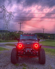 Load image into Gallery viewer, Oracle 7in High Powered LED Headlights - Black Bezel - ColorSHIFT 2.0