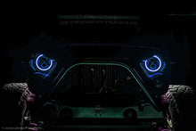 Load image into Gallery viewer, Oracle 7in High Powered LED Headlights - Black Bezel - ColorSHIFT 2.0