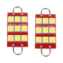 Load image into Gallery viewer, Oracle 44MM 6 LED 3 Chip - Loop Festoon Bulbs (Pair) - White