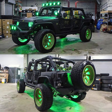 Load image into Gallery viewer, Oracle 7in High Powered LED Headlights - Black Bezel - ColorSHIFT 2.0
