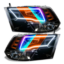 Load image into Gallery viewer, Oracle 09-18 Dodge Ram Switchback Quad Headlight Halo Kit - RGB+A + w/ 2.0 Controller
