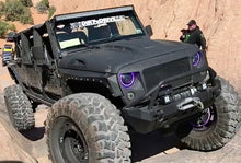 Load image into Gallery viewer, Oracle 7in High Powered LED Headlights - Black Bezel - ColorSHIFT 2.0