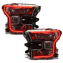 Load image into Gallery viewer, Oracle 15-17 Ford F-150 Dynamic RGB+A Pre-Assembled Headlights Halogen - Blk Edition -