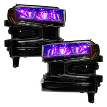 Load image into Gallery viewer, Oracle 19-21 Silverado/Sierra 1500 RGB Demon Eye Headlight Kit - w/o Controller