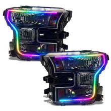 Load image into Gallery viewer, Oracle 15-17 Ford F-150 Dynamic RGB+A Pre-Assembled Headlights Halogen - Blk Edition -