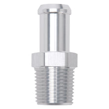 Load image into Gallery viewer, Edelbrock Hose End Straight 1/2In NPT to 5/8In Barb Clear Anodize