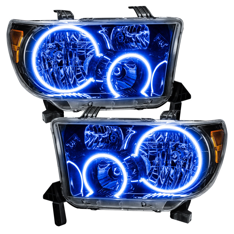 Oracle 07-11 Toyota Tundra Pre-Assembled Headlights - Black Housing - w/ BC1 Controller