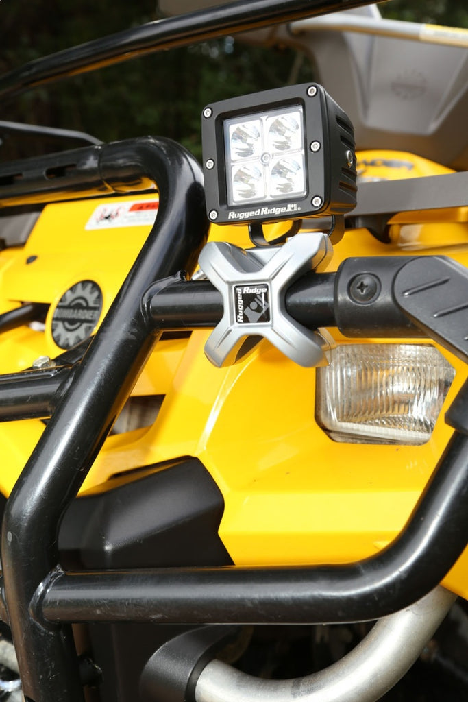 Rugged Ridge 1.25-2.0in Silver X-Clamp