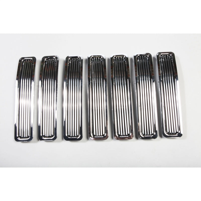 Rugged Ridge Billet Grille Inserts Chrome 97-06 Jeep Wrangler