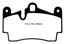 Load image into Gallery viewer, EBC 04-07 Porsche Cayenne 3.2 Redstuff Rear Brake Pads