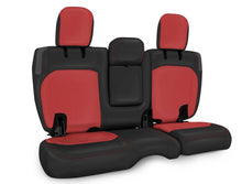 Load image into Gallery viewer, PRP 2018+ Jeep Wrangler JLU/4 door Rear Bench Cover with Leather Interior - Black/Red
