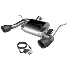 Load image into Gallery viewer, 2007-2018 Jeep Wrangler JK QTP Screamer Axle Back Black Tips