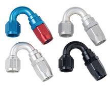 Load image into Gallery viewer, Fragola -6AN x 150 Degree Power Flow Hose End - Blue/Red