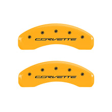 Load image into Gallery viewer, MGP 4 Caliper Covers Engraved Front &amp; Rear MGP Black finish silver ch