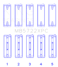 Load image into Gallery viewer, King Engine Bearings Mitsubishi 4B11T EVO X 2007+ (Size 0.5) Coated Performance Main Bearing Set