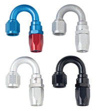 Load image into Gallery viewer, Fragola -4AN x 180 Degree Power Flow Hose End - Blue/Red