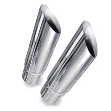 Load image into Gallery viewer, Stainless Works Angle Cut Resonator Tips 2 1/2in ID Inlet 3in Body