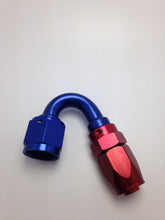 Load image into Gallery viewer, Fragola -10AN x 150 Degree Pro-Flow Hose End - Blue/Red