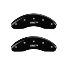 Load image into Gallery viewer, MGP Rear set 2 Caliper Covers Engraved Rear Tiffany Snake Black finish silver ch