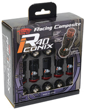 Load image into Gallery viewer, Project Kics 14X1.50 Black Lock w/ Gold Floating Washer w/ Capless Lug Nuts 16+4