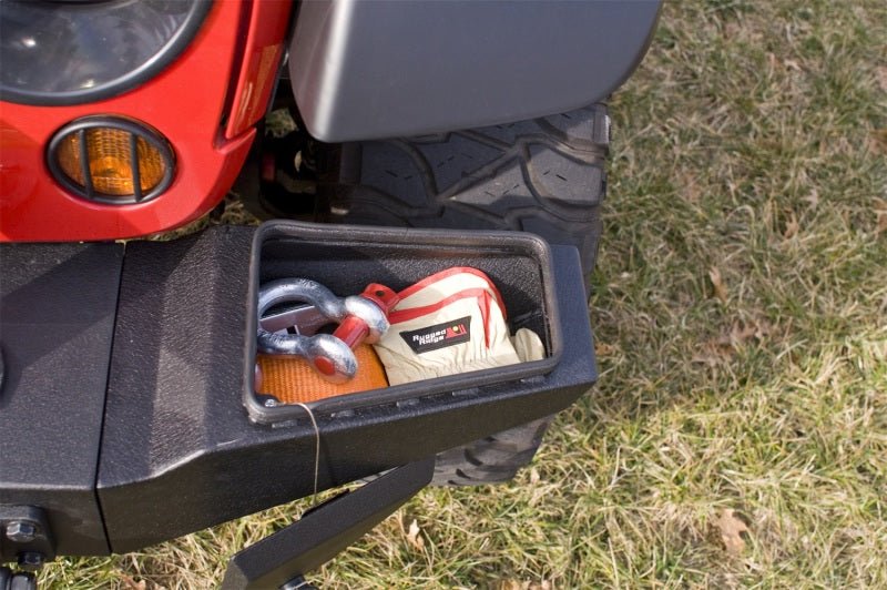 Rugged Ridge Storage Ends Texture Black XHD Modular Front Bumper