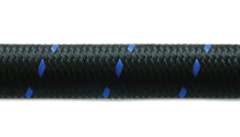Load image into Gallery viewer, Vibrant -4 AN Two-Tone Black/Blue Nylon Braided Flex Hose (5 foot roll)