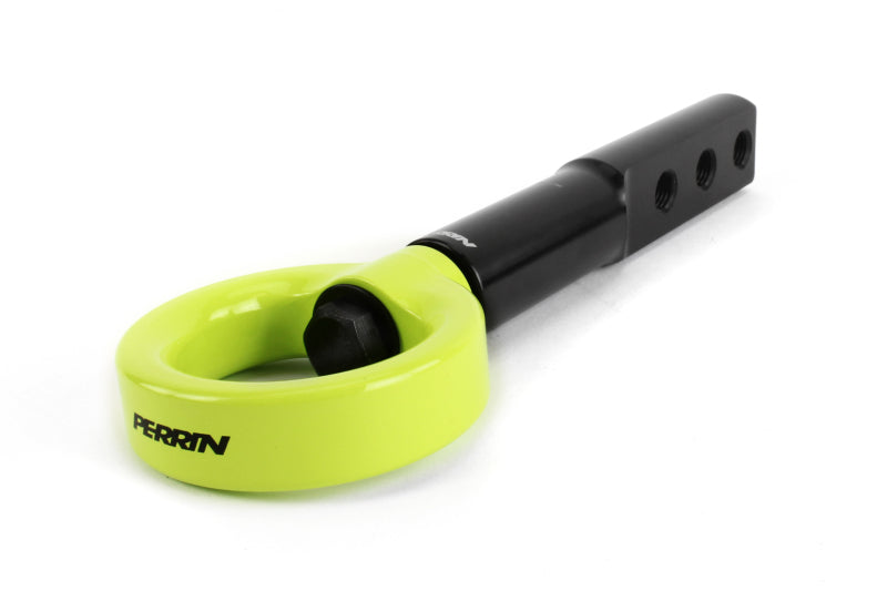 PERRIN 17-21 Honda Civic Si/Type R/Touring/Hatchback Tow Hook Kit Front - Neon Yellow