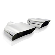 Load image into Gallery viewer, Stainless Works Wide Oval C4 Corvette 2-1/2in Inlet Tips (priced per pair)