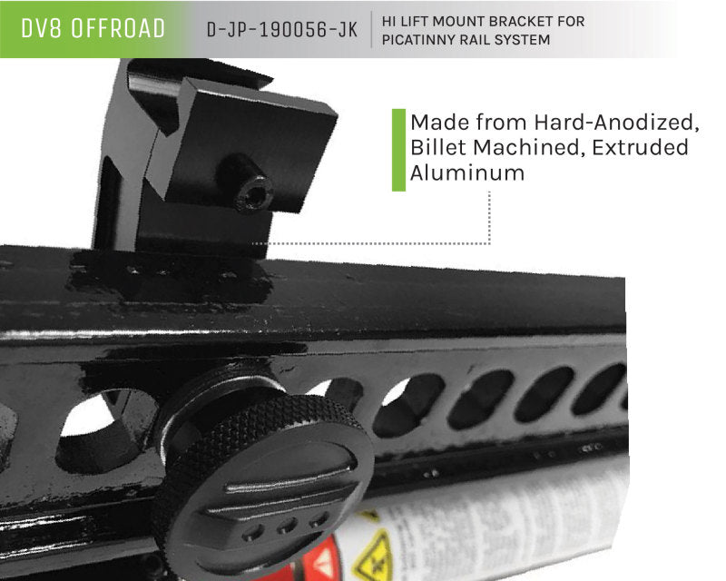 DV8 Offroad Hi Lift Mount Bracket For DV8 Off Road Rail Mount System