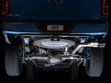 Load image into Gallery viewer, AWE 21+ Ford F150 Dual Side Exit Cat-Back Exhaust - 4.5in Diamond Black Tips *For Stock Y-Pipe Only