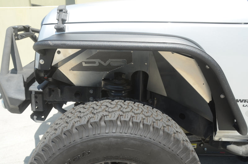DV8 Offroad 07-18 Jeep Wrangler JK Front Aluminum Inner Fender - Raw