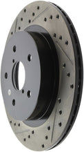 Load image into Gallery viewer, StopTech 16-17 Subaru WRX (w/Eyesight Technology) Sport Slotted &amp; Drilled Rear Right Rotor