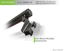 Load image into Gallery viewer, DV8 Offroad 2018+ JL/Gladiator Picatinny Rail Roof Light Mount