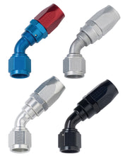 Load image into Gallery viewer, Fragola -6AN x 45 Degree Power Flow Hose End - Blue/Red