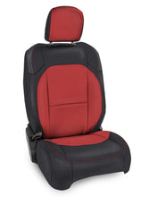 Load image into Gallery viewer, PRP 2018+ Jeep Wrangler JL/2 door/ Non-Rubicon Front Seat Covers (Pair) - Black/Red