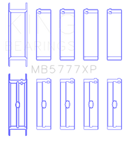Load image into Gallery viewer, King Engine Bearings Dart LS Next Block (Size STDX) Performance Main Bearing Set
