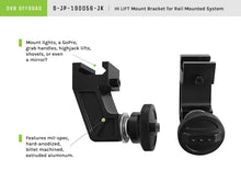 Load image into Gallery viewer, DV8 Offroad Hi Lift Mount Bracket For DV8 Off Road Rail Mount System
