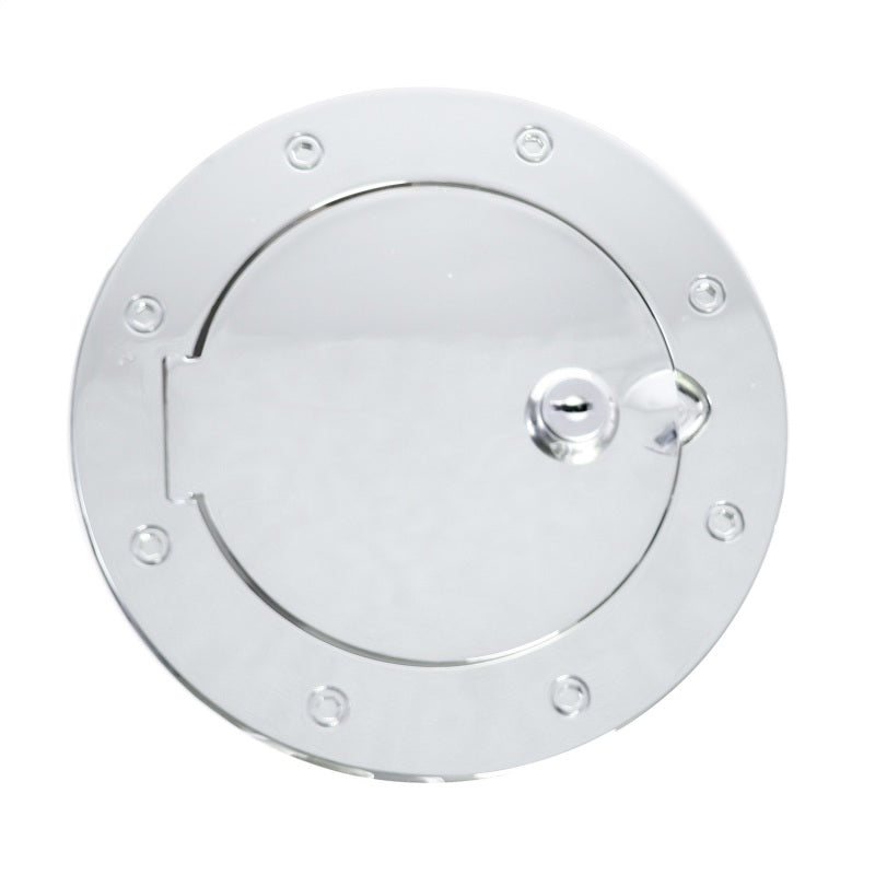 Rugged Ridge Locking Gas Cap Door Chrome 07-18 Jeep Wrangler